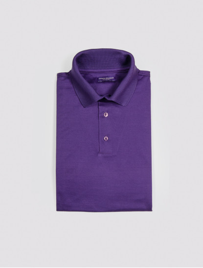 Patrick Hellmann CollectionPurple Polo T-shirt 100% Cottonimage518