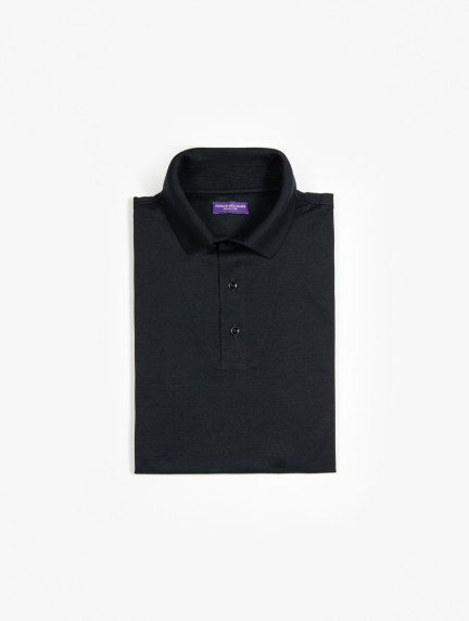 Patrick Hellmann CollectionBlack Polo T-shirt 100% Cottonimage526