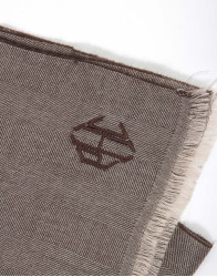 Patrick Hellmann Collection Brown Cashmere Scarf thumbnail 2