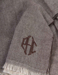 Patrick Hellmann Collection Brown Cashmere Scarf thumbnail 1