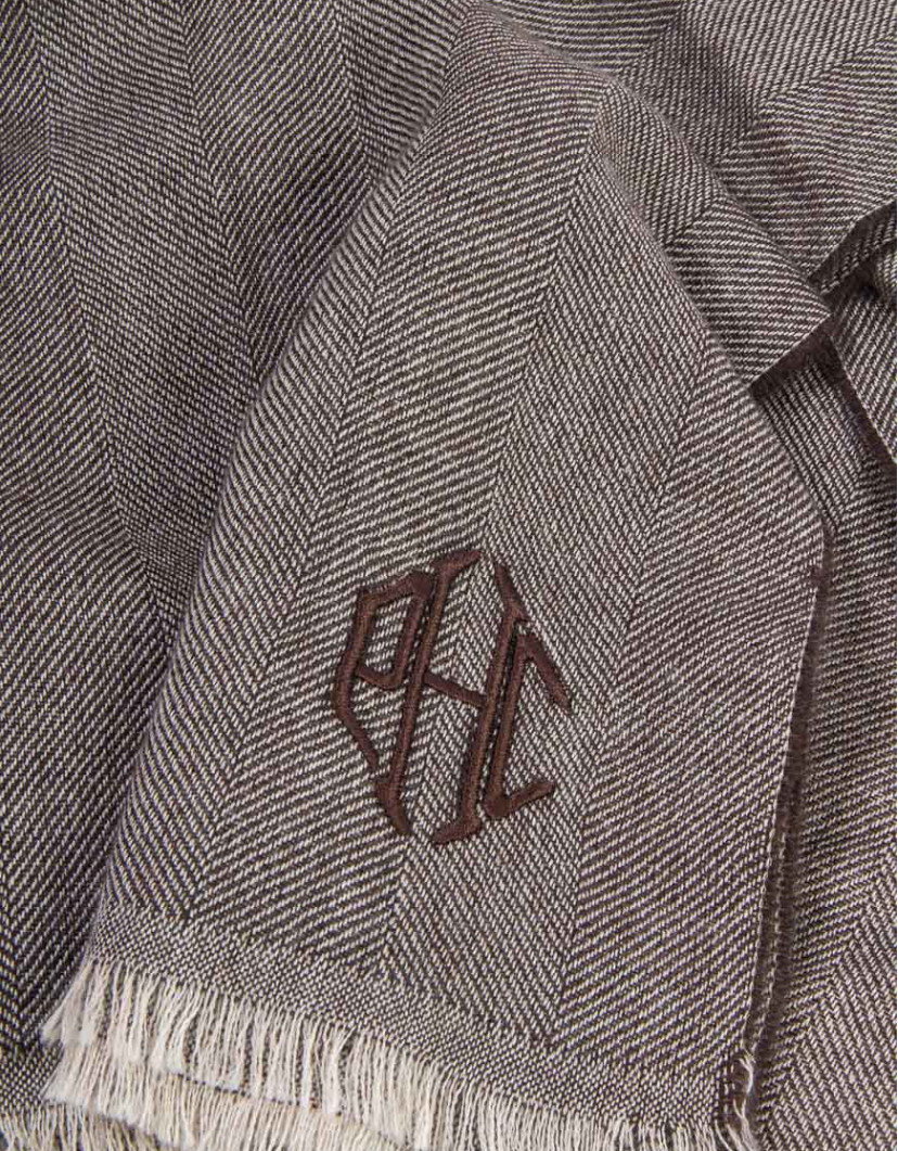 Patrick Hellmann Collection Brown Cashmere Scarf image