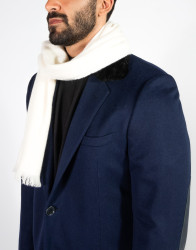 Patrick Hellmann Collection White Cashmere Scarf thumbnail 4