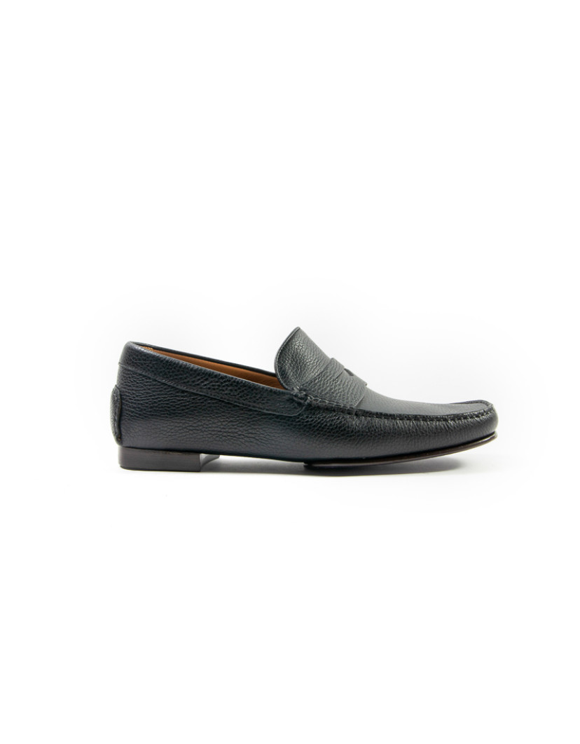 Patrick Hellmann Collection Black Leather Loafers image