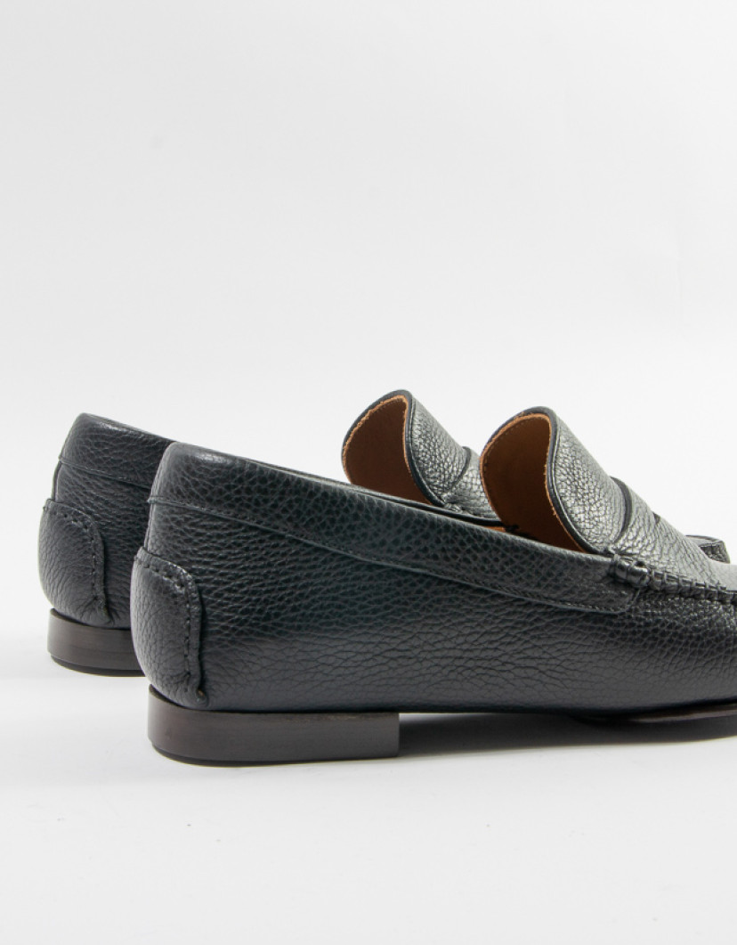Patrick Hellmann Collection Black Leather Loafers image