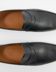 Patrick Hellmann Collection Black Leather Loafers thumbnail 3