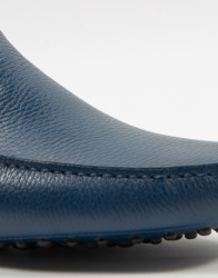 Patrick Hellmann Collection Navy Blue Leather Moccasins thumbnail 2