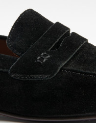 Patrick Hellmann Collection Black Suede Loafers thumbnail 3