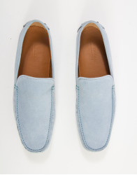 Patrick Hellmann Collection Light Blue Suede Moccasins thumbnail 3