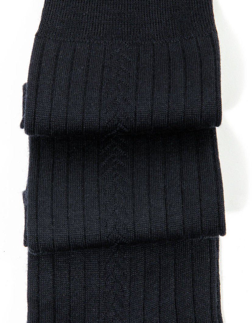 Patrick Hellmann Collection Black Wool Socks image