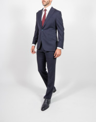 Patrick Hellmann Collection Navy Blue 100% Wool Suit thumbnail 2