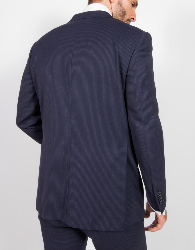 Patrick Hellmann Collection Navy Blue 100% Wool Suit image