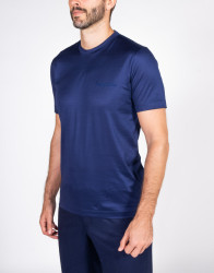 Castello-dOro-Navy-Blue-Cotton-T-Shirt-100-Cotton-thumbnail-2 Castello d'Oro Navy Blue Cotton T-Shirt 100% Cotton  thumbnail 2