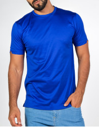 Patrick-Hellmann-Collection-Blue-Cotton-T-Shirt-100-Cotton-thumbnail-2 Patrick Hellmann Collection Blue Cotton T-Shirt 100% Cotton thumbnail 2