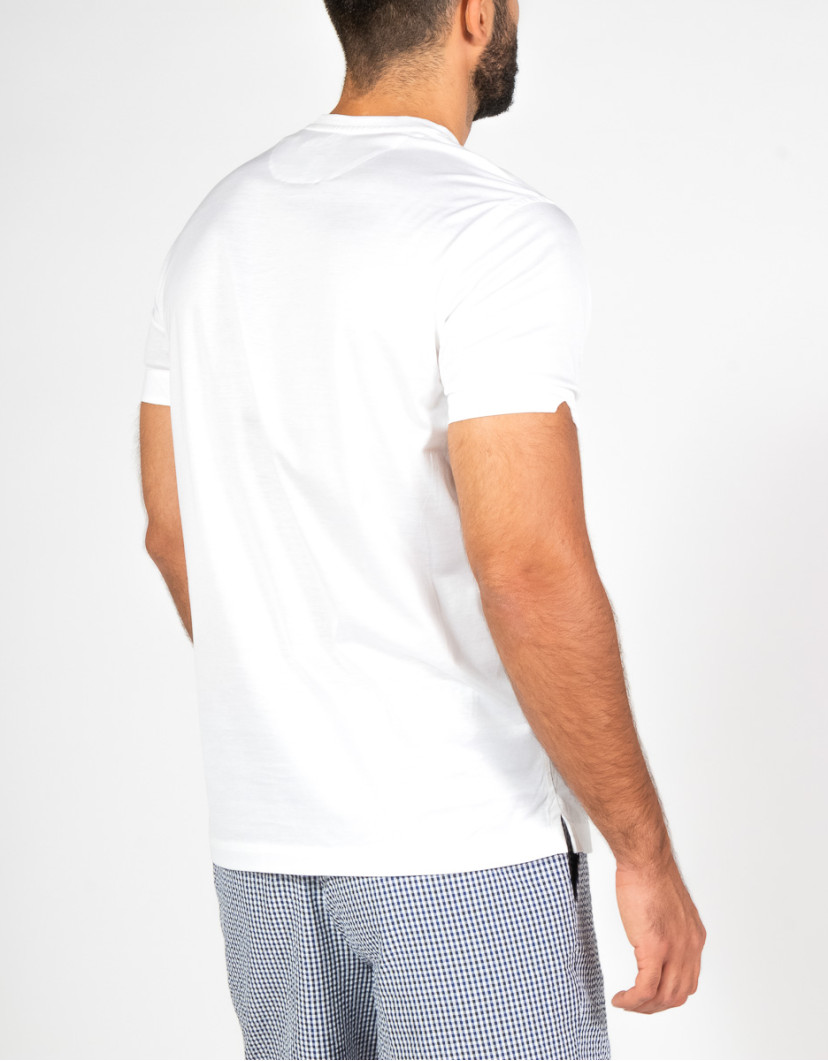 Patrick-Hellmann-Collection-White-Cotton-T-Shirt-100-Cotton-image Patrick Hellmann Collection White Cotton T-Shirt 100% Cotton image