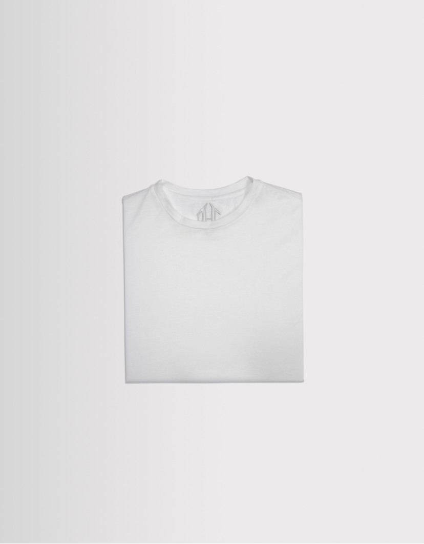 Patrick-Hellmann-Collection-White-Cotton-T-Shirt-100-Cotton-image Patrick Hellmann Collection White Cotton T-Shirt 100% Cotton image